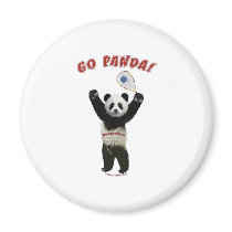 Go Panda Racquetball Refrigerator Magnet