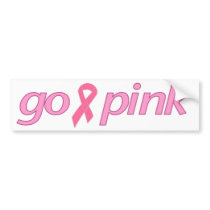 Go Pink bumper stickers by ifightlikeagirl Go Pink bumper stickers