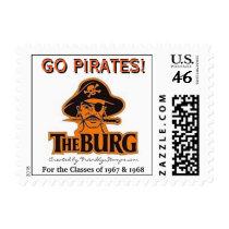 GO PIRATES - small stamp