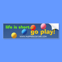 go play - Customized bumper stickers