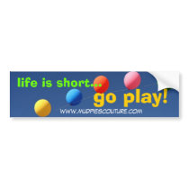 go play - Customized bumper stickers by crisrobin go play - Customized bumper stickers