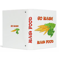 GO RAW-Carrots bunch 3 Ring Binders