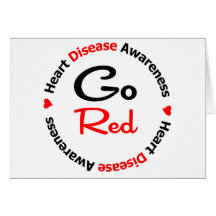 GO RED Heart Disease Cards