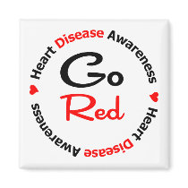 GO RED Heart Disease Magnet