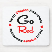 GO RED Heart Disease Mouse Pads