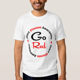 go red t shirts