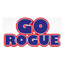 Go Rogue Customized Photo Card
