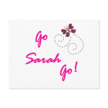 Go Sarah Go! Butterfly Postcard