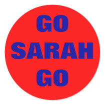 GO SARAH GO stickers