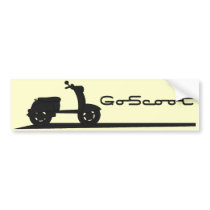 Go Scoot Bumper Sticker bumper stickers by ScottInk Go Scoot Bumper Sticker bumper stickers