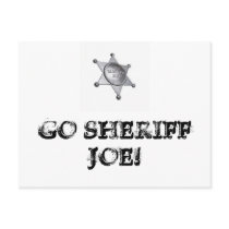 Go Sheriff Joe! postcards by uniquenclassy Go Sheriff Joe! postcards