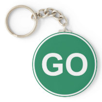 GO Sign Key Chains