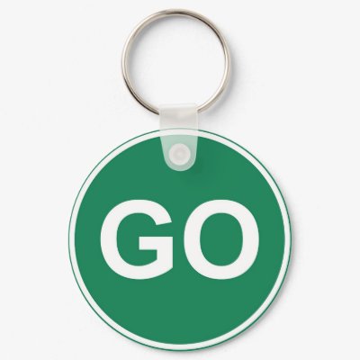 GO Sign Key Chains by prawny