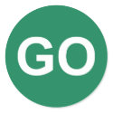 GO Sign stickers by prawny GO Sign stickers
