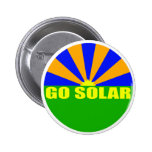 Go Solar (Green Sunrise Button)