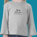 "Go Solar!" Kids L/S T-Shirt by hydrocarbsanon "Go Solar!" Kids L/S T-Shirt