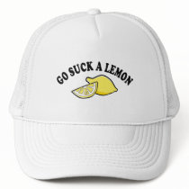 Go Suck A Lemon hats by cdandc Go Suck A Lemon hats