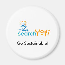 Go Sustainable! Fridge Magnet