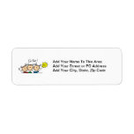 Go Team Cheerleaders T-shirts and Gifts Custom Return Address Label