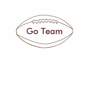 Go Team football baby doll tee shirt shirt