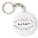 Go Team football keychain