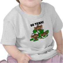 Go Team Green and White T-shirts and Gifts