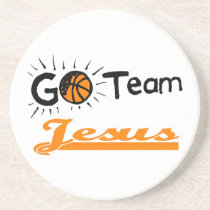 Go Team Jesus Christian coasters
