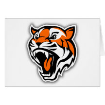 GO TIGERS! GREETING CARD