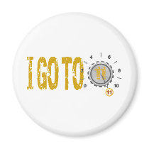 Go To Eleven 11 Text Design Refrigerator Magnets