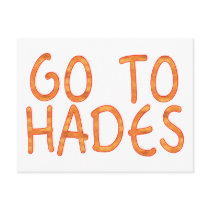 Go To Hades postcards