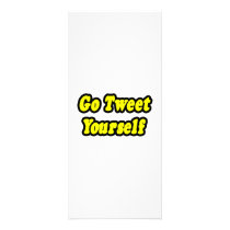 Go Tweet Yourself rack cards by Funny_MoFo_Shirts Go Tweet Yourself rack cards