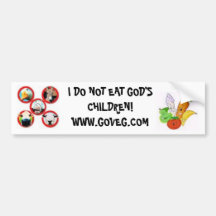 GO VEG BUMPER STICKER
