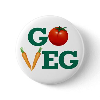 Go Veg Button button