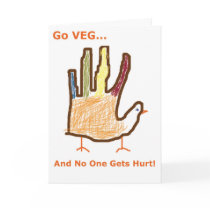 Go VEG turkey cards