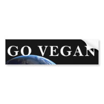 GO VEGAN BUMPER STICKER