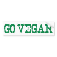 Go Vegan bumpersticker
