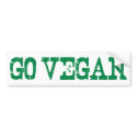 Go Vegan bumper stickers by worldsfair Go Vegan bumper stickers