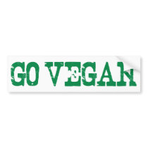 Go Vegan bumper stickers