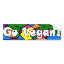 Go Vegan bumper stickers