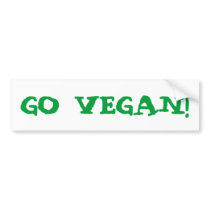 GO VEGAN! bumper stickers
