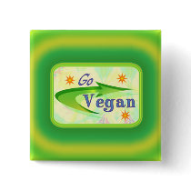 Go Vegan Buttons
