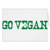 Go Vegan Greeting Card