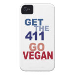 Go Vegan Get the 411 iPhone 4 Case-Mate Case
