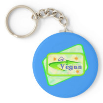 Go Vegan Keychain