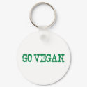 Go Vegan keychain