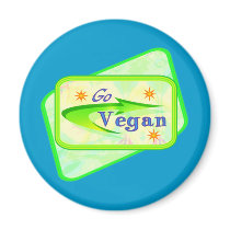 Go Vegan Magnets