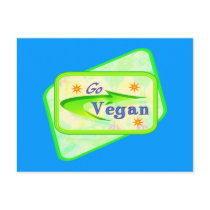 Go Vegan Postcard