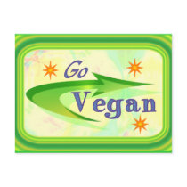 Go Vegan Postcard