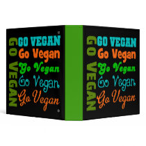 Go Vegan Recipe Book binders by vegetariangiftshop Go Vegan Recipe Book binders