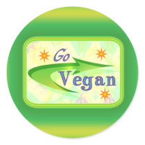 Go Vegan Stickers